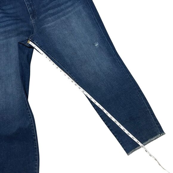 KUT FROM THE KLOTH NWT Medium Wash Amy Frayed Hem High Rise Boyfriend Jeans 24W - Picture 12 of 15
